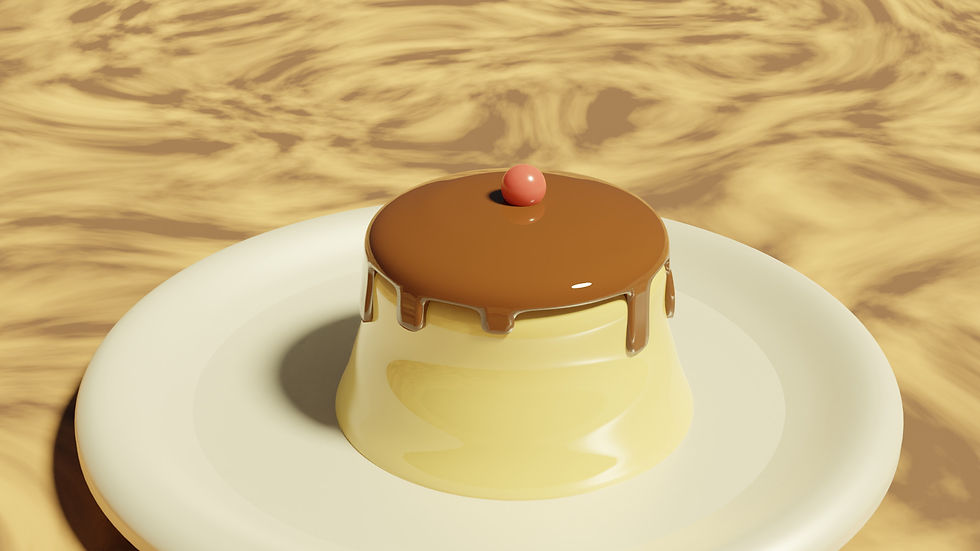 Flan en 3D