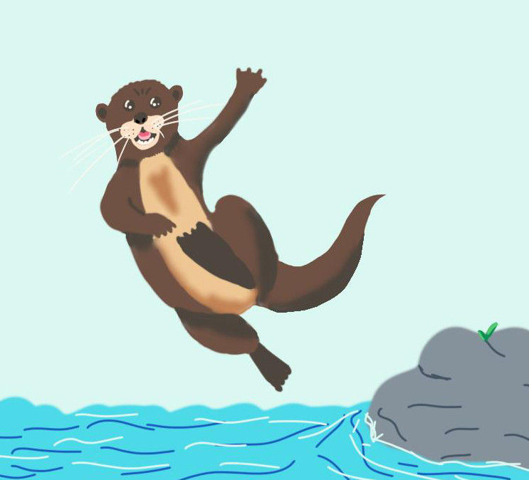 Loutre bourrée