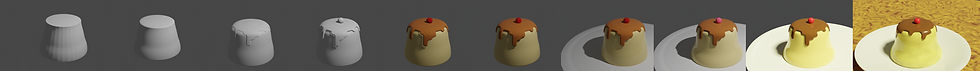 Confection d'un flan en 3D sous Blender