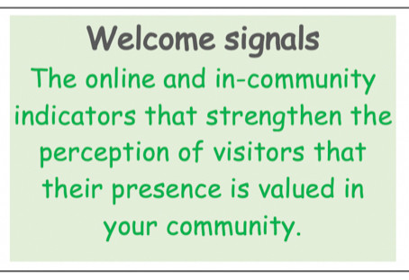 The importance of 'welcome signals' as you re-invite visitors