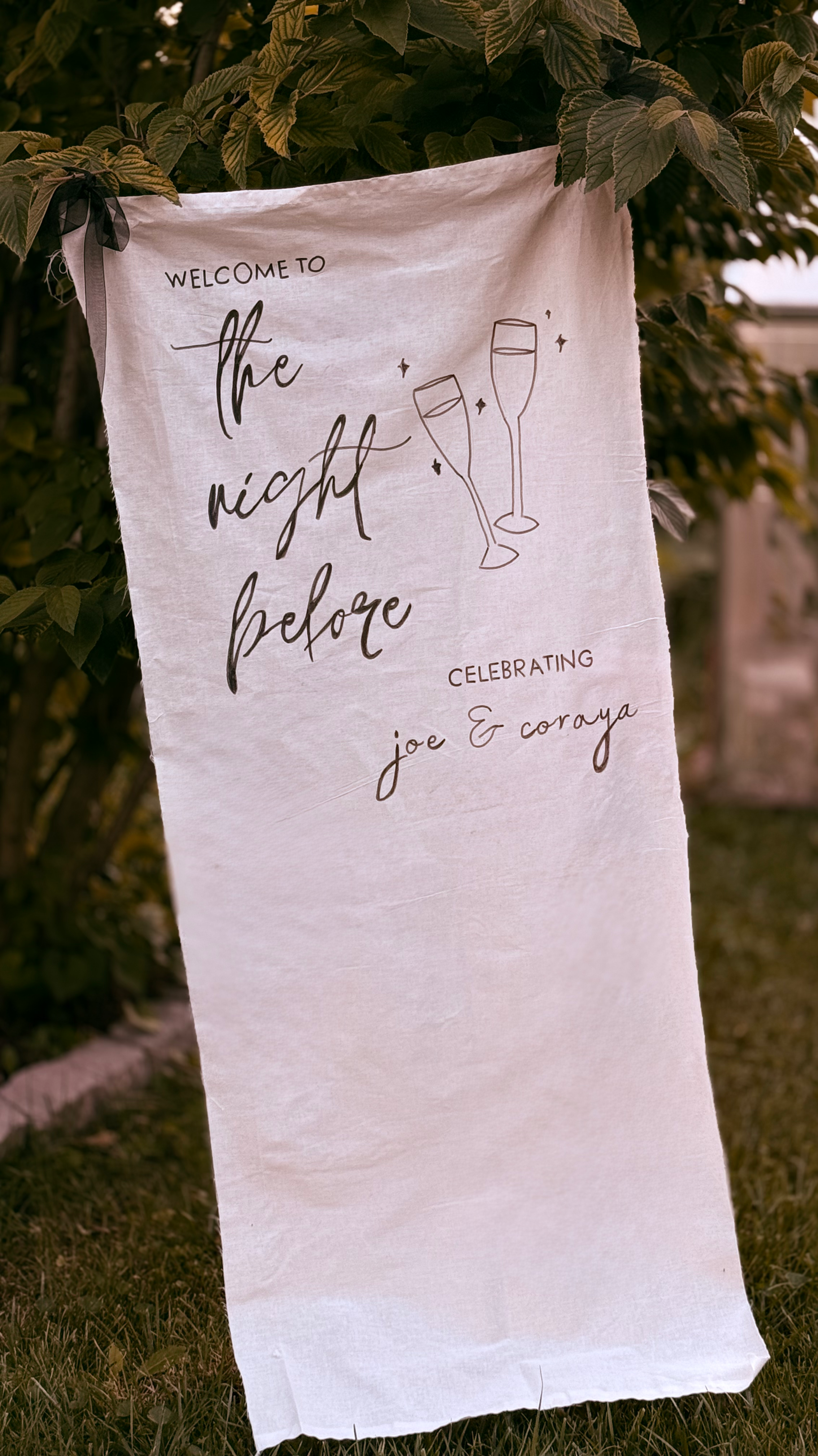 Custom Linen Sign