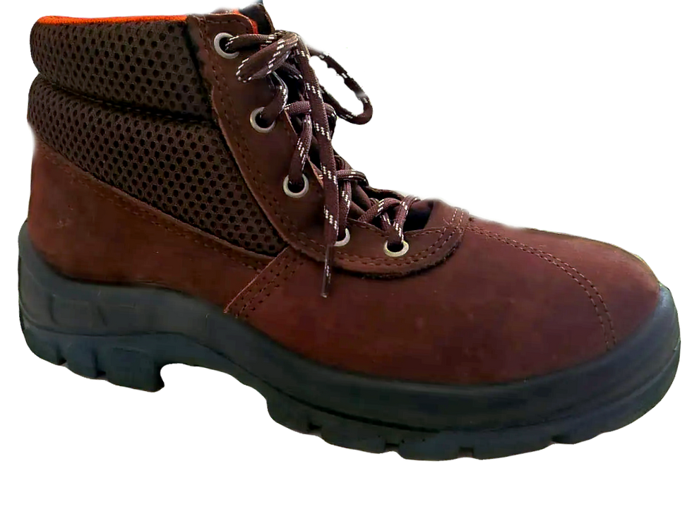 SIMEAORJ.COM - BOTINA CADARÇO BICO PVC SOLADO BIDENS NOBUCK MARROM TOSCAFER C.A 33830