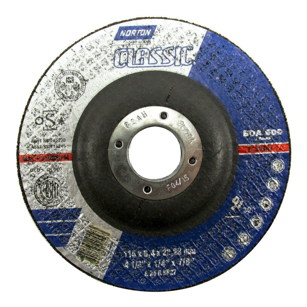 DISCO DE DESBASTE FERRO 4" BDA600 CLASSIC NORTON
