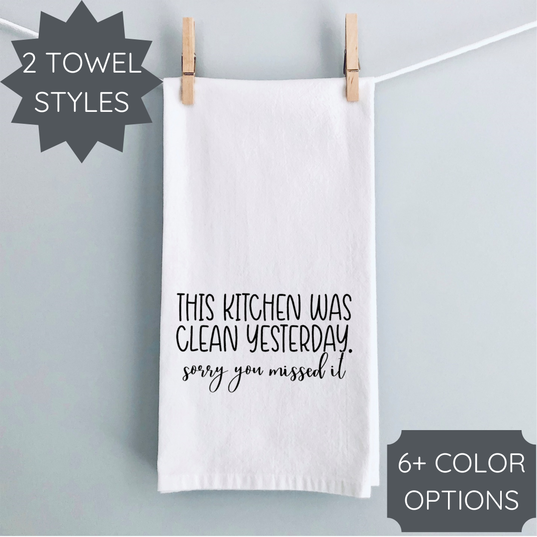 Funny Kitchen Towel Kitchen Towel Gift for Mom Mothers Day Gift Housewarming Gift Funny Mom Gift Kitchen Decor Cotton Tea Tow