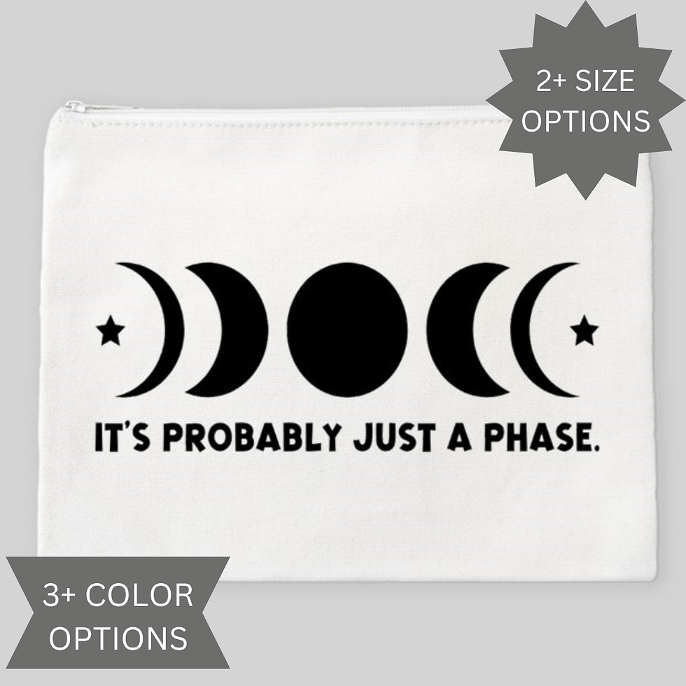 Moon Phase Pouch Makeup Bag Pencil Case Cosmetic Bag Travel Organizer Storage Bag Moon Gift Celestial Gift Astronomy Gift Fun