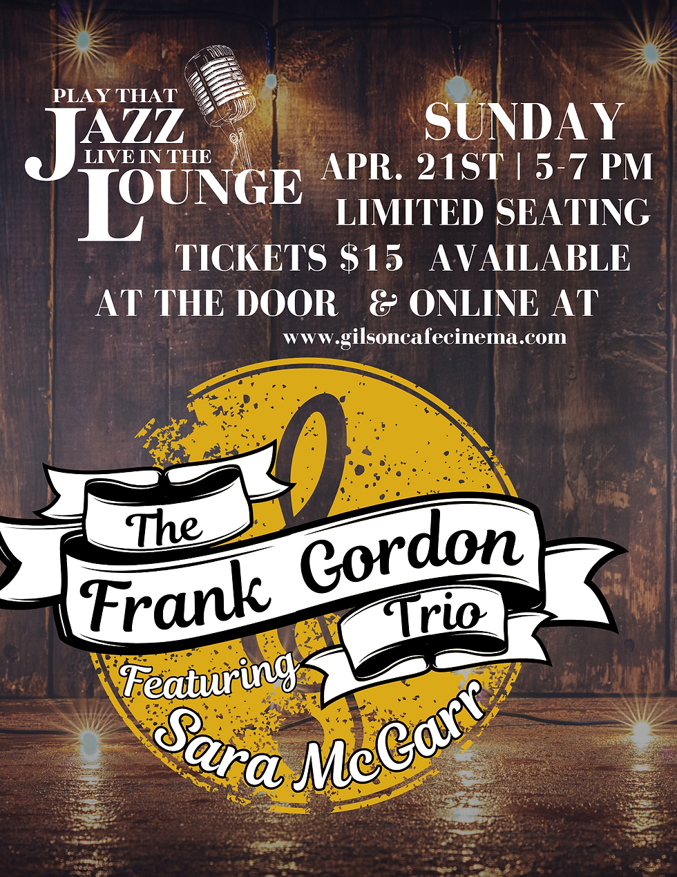 The Frank Gordon Trio ft. Sara McGarr