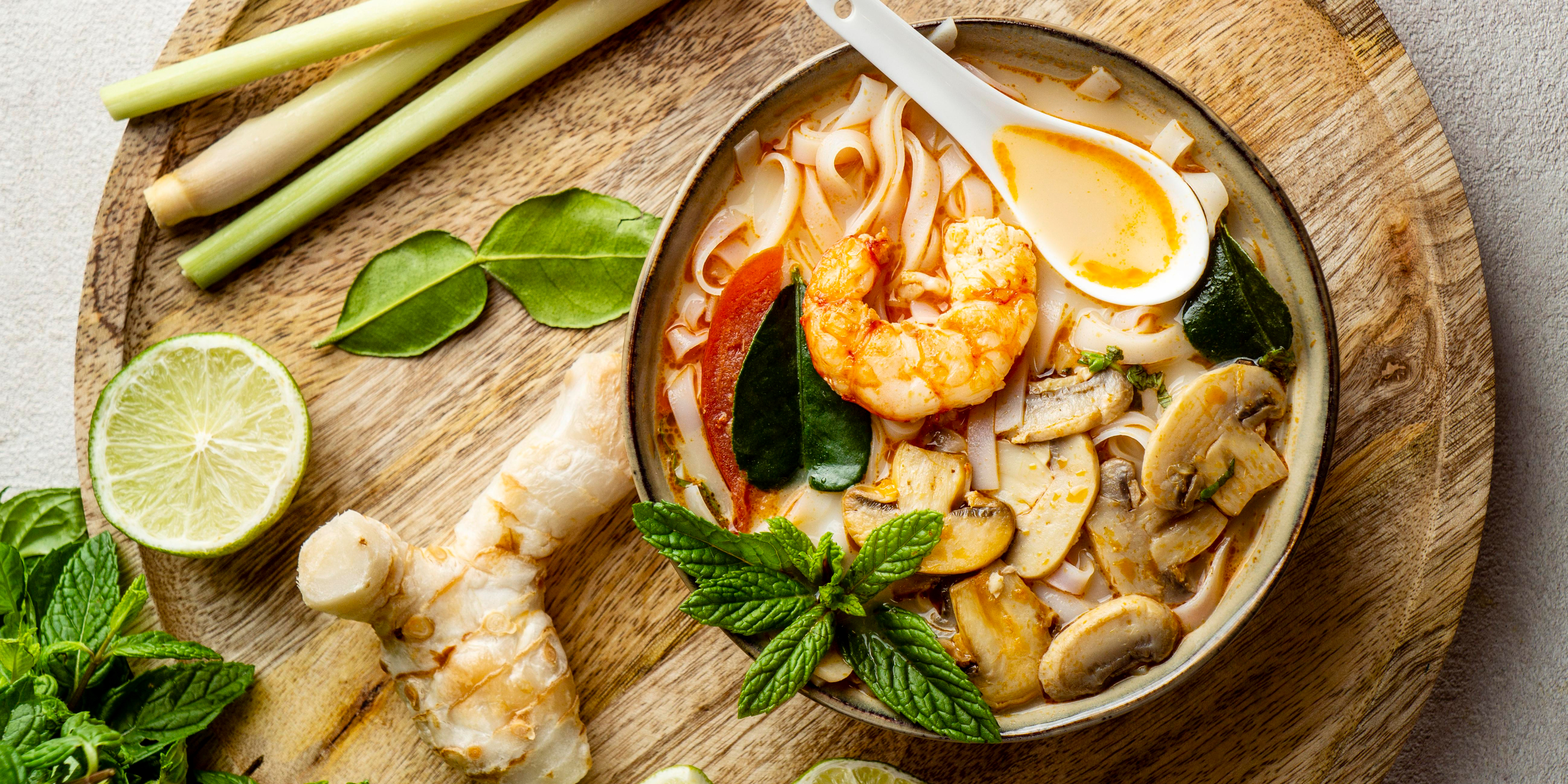 Arranged Food and Objects