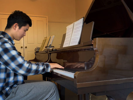 In the lesson, Tiger explored the final phrase of Beethoven’s Op. 81a, Das Wiedersehen at ♩ = 104.