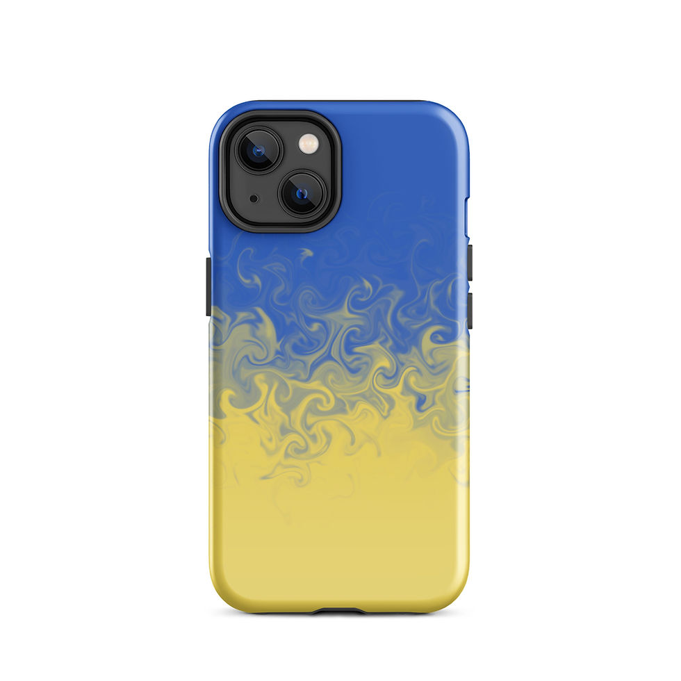 Thumbnail: Blue & Gold Swirl Case for iPhone®