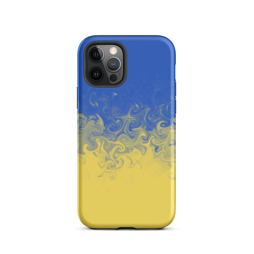 Thumbnail: Blue & Gold Swirl Case for iPhone®