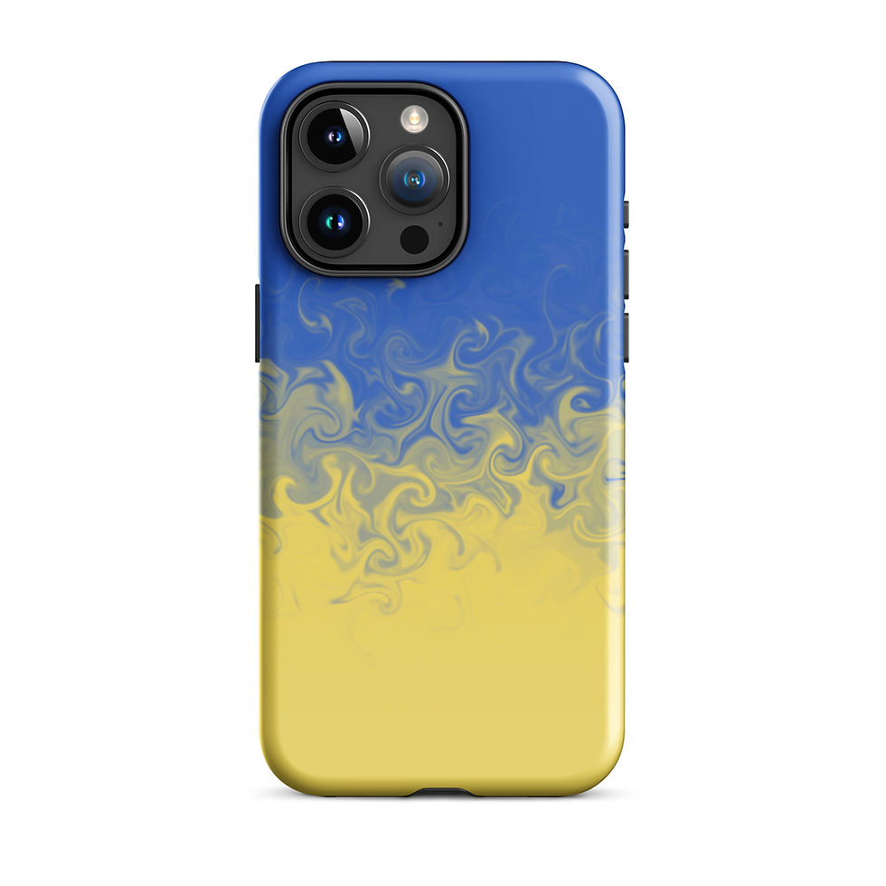 Thumbnail: Blue & Gold Swirl Case for iPhone®