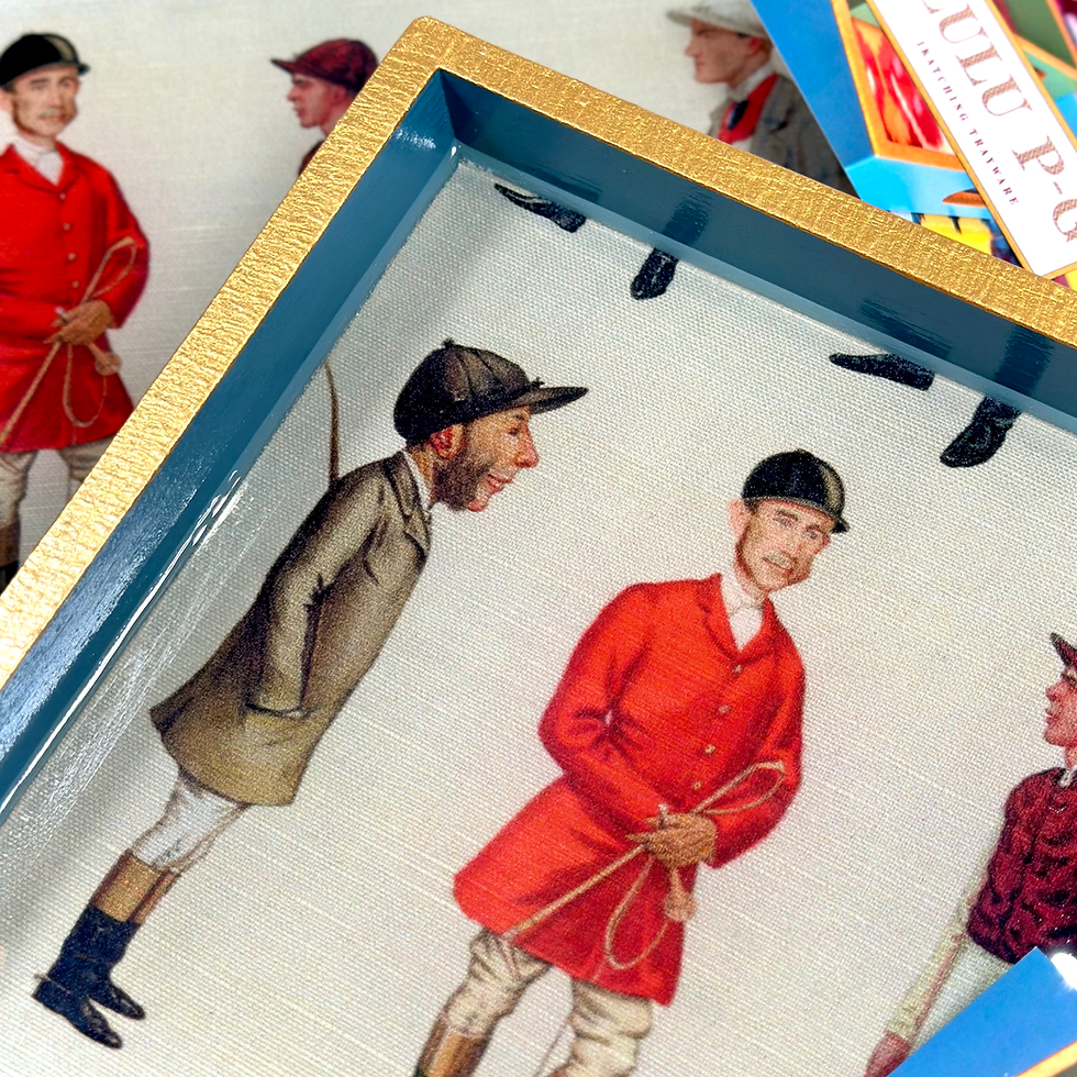 Thumbnail: Blue 'Vanity Fair' Trinket Tray