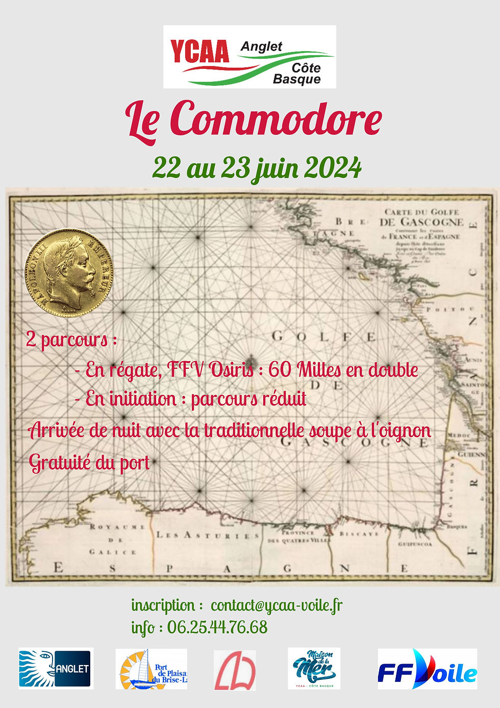 YCAA Organise la régate du commodore et vous invite