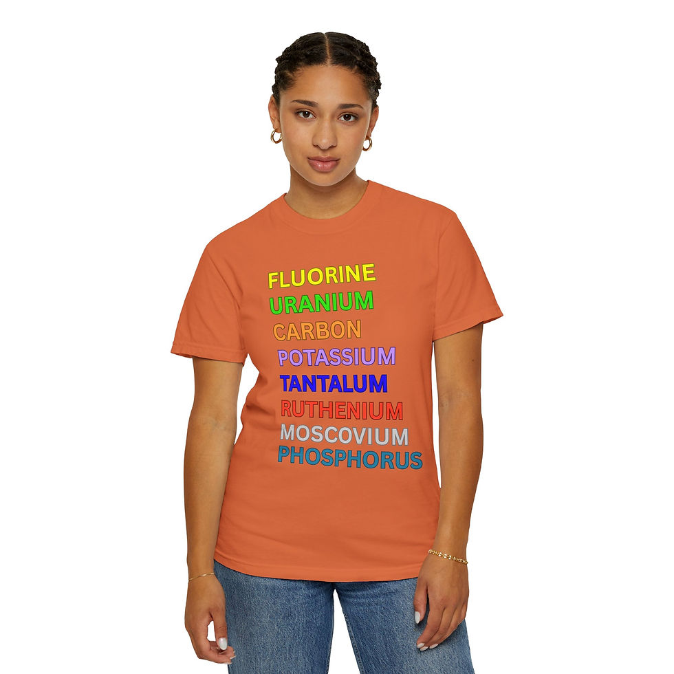 Thumbnail: Periodic Elements & Light Emission T-Shirt — ALL CAPS
