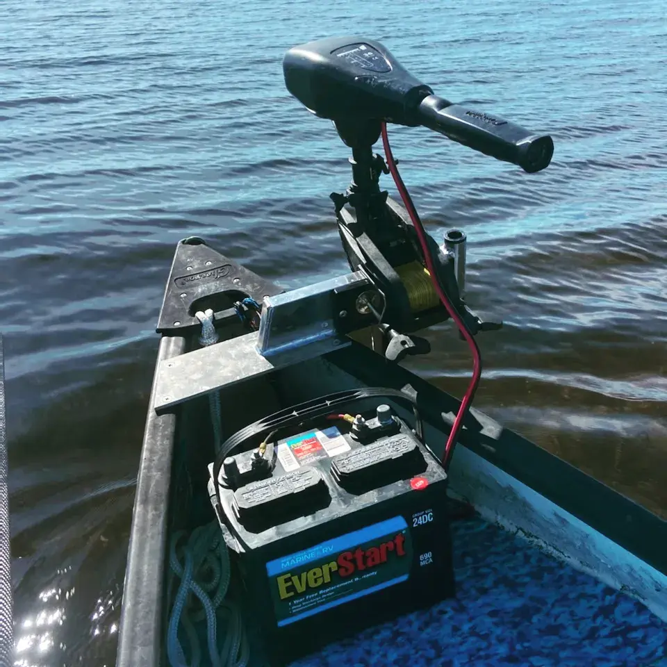 Thumbnail: Gheenoe Trolling Motor Mount W/ Pin Anchor post