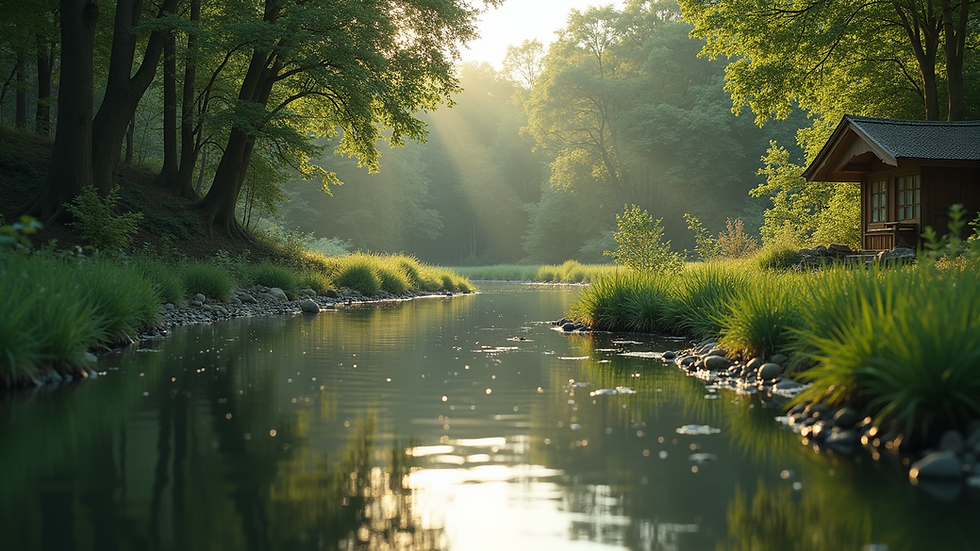 Close-up view of a tranquil refuge in nature