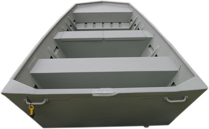 Thumbnail: 14' x 42" Welded Modified Vee Jon Boat