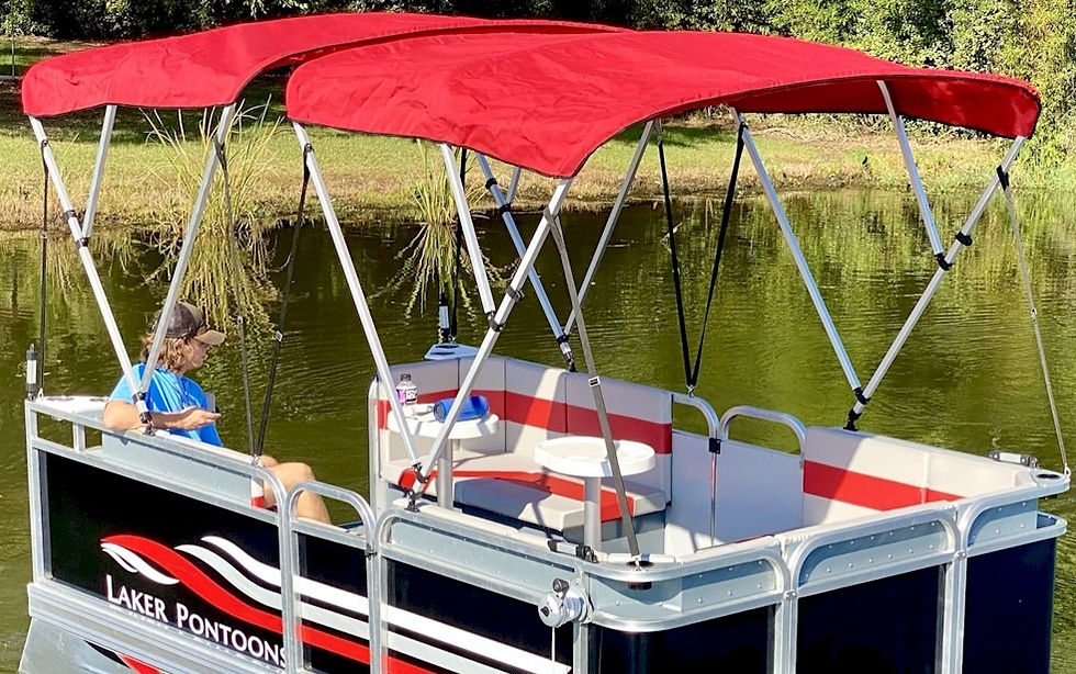 Double Bimini top for 712/714 Laker Pontoon Boats