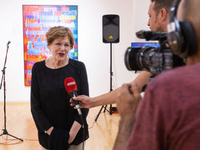 Trebinje, vernissage "Mira Maodus, in honor of Puskin"