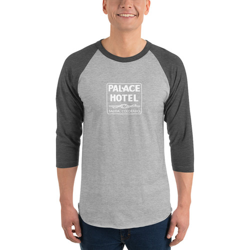 Palace Hotel 3/4 sleeve raglan shirt | Palace Hotel Salida