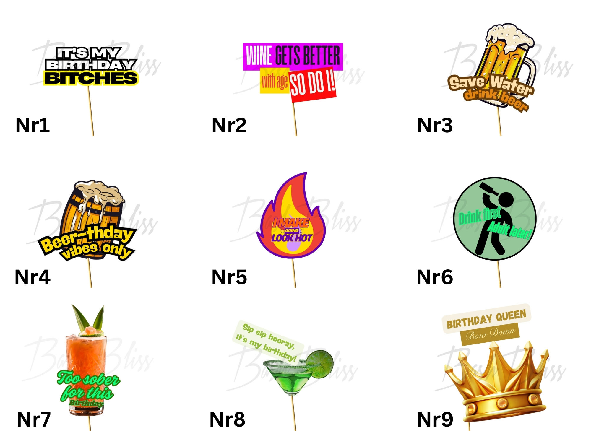 Geburtstags - Set Frech