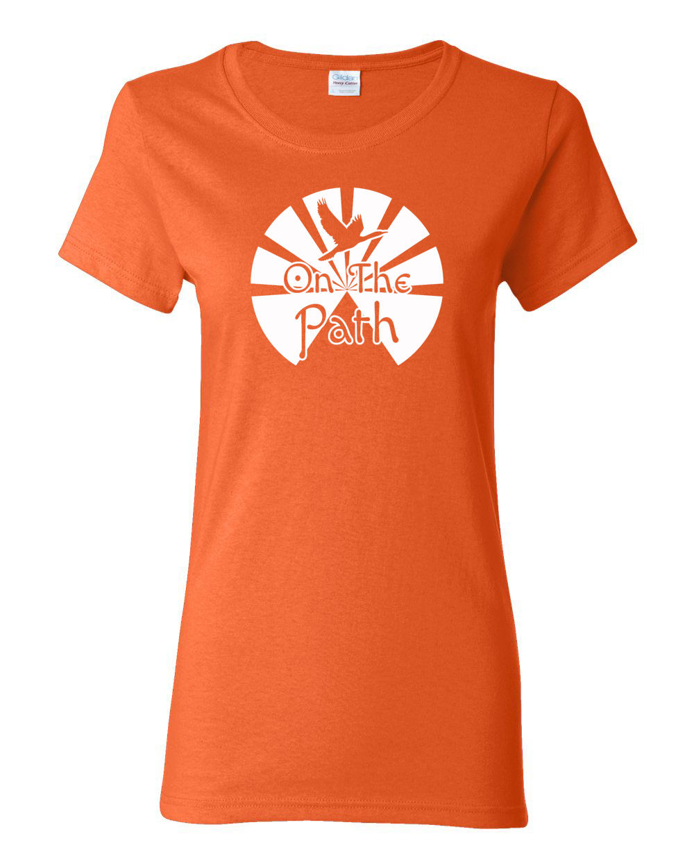 Womens Orange T-shirt - On The Path