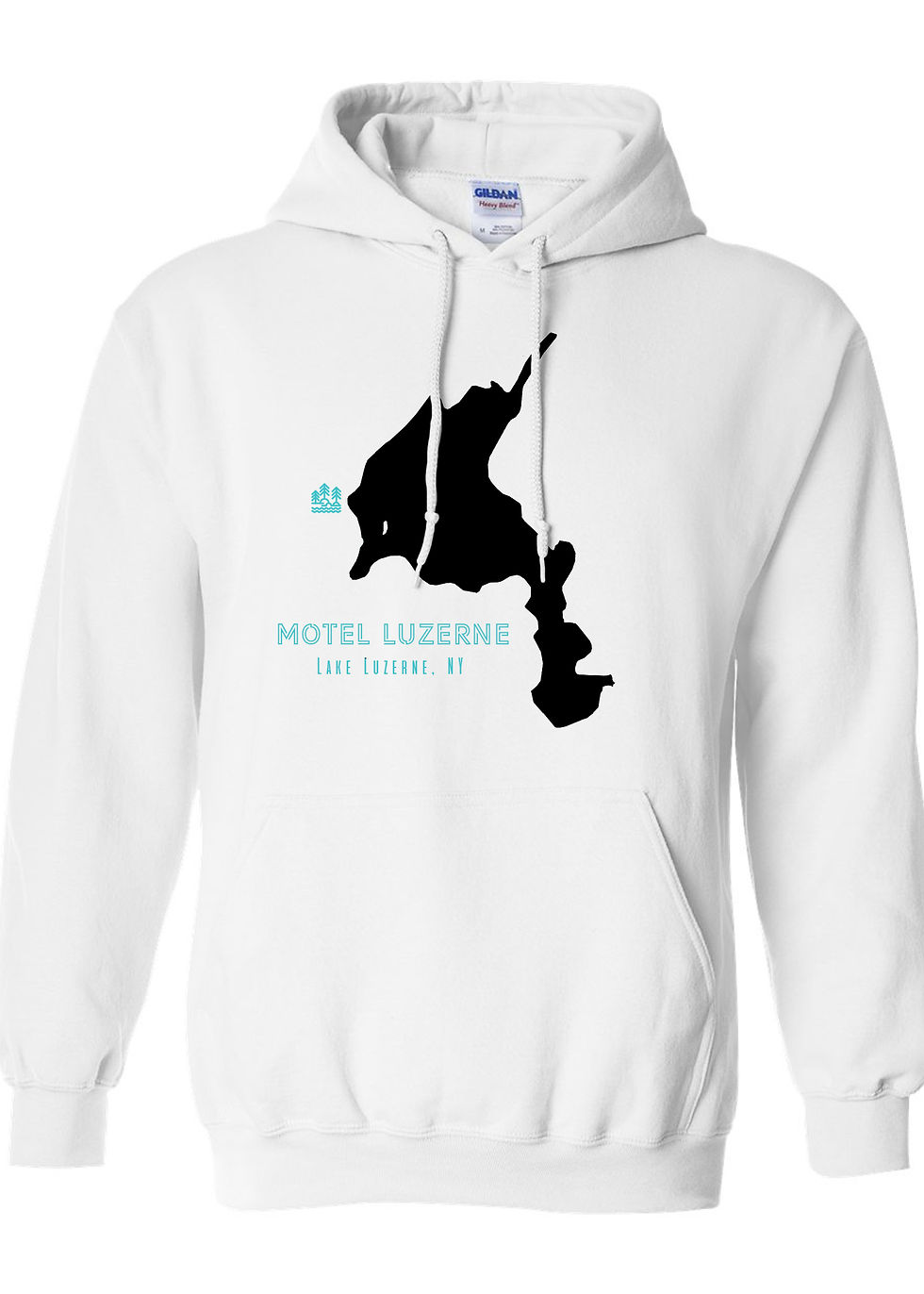 Thumbnail: Lake Luzerne Map - Hoodie