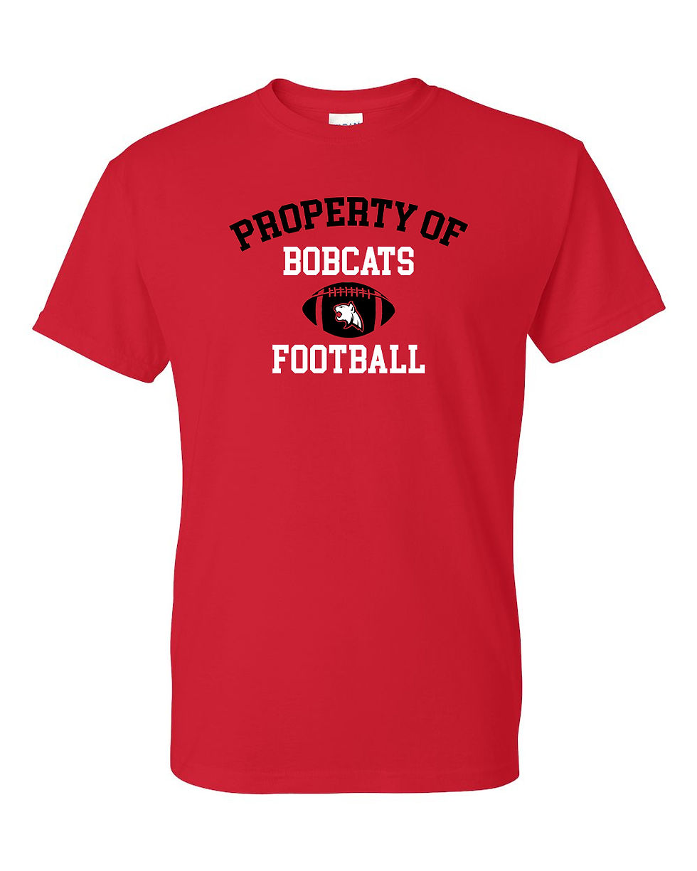 Thumbnail: Property of Bobcats Football - T-Shirt