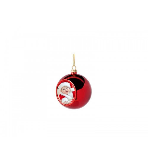 Thumbnail: Custom Solid Plastic Christmas Ball Ornament