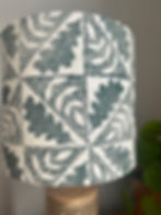 Thumbnail: ‘Oak Before Ash’ Block Printed Lampshade