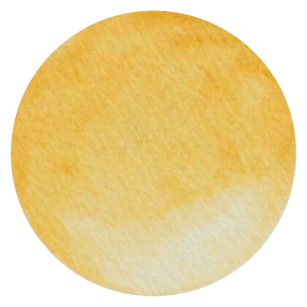 Italian Gold Ochre handmade watercolour swatch