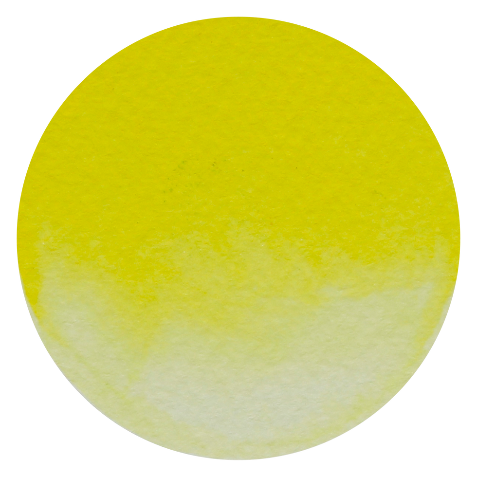 Cadmium Lemon handmade watercolour swatch
