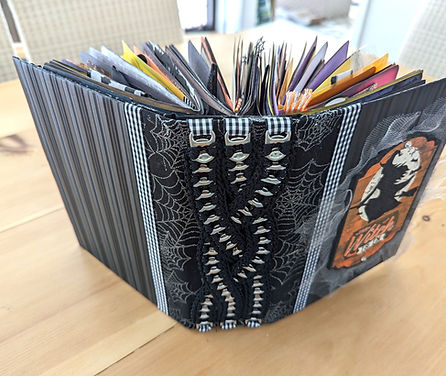 Halloween Themed - Handmade Writing Journal - ArtWithMore - Creations
