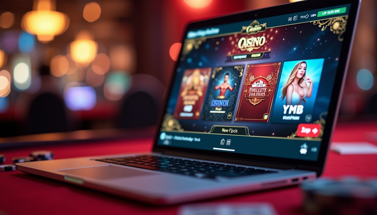 Eye-level view of a Singapore live casino game interface on a laptop screen