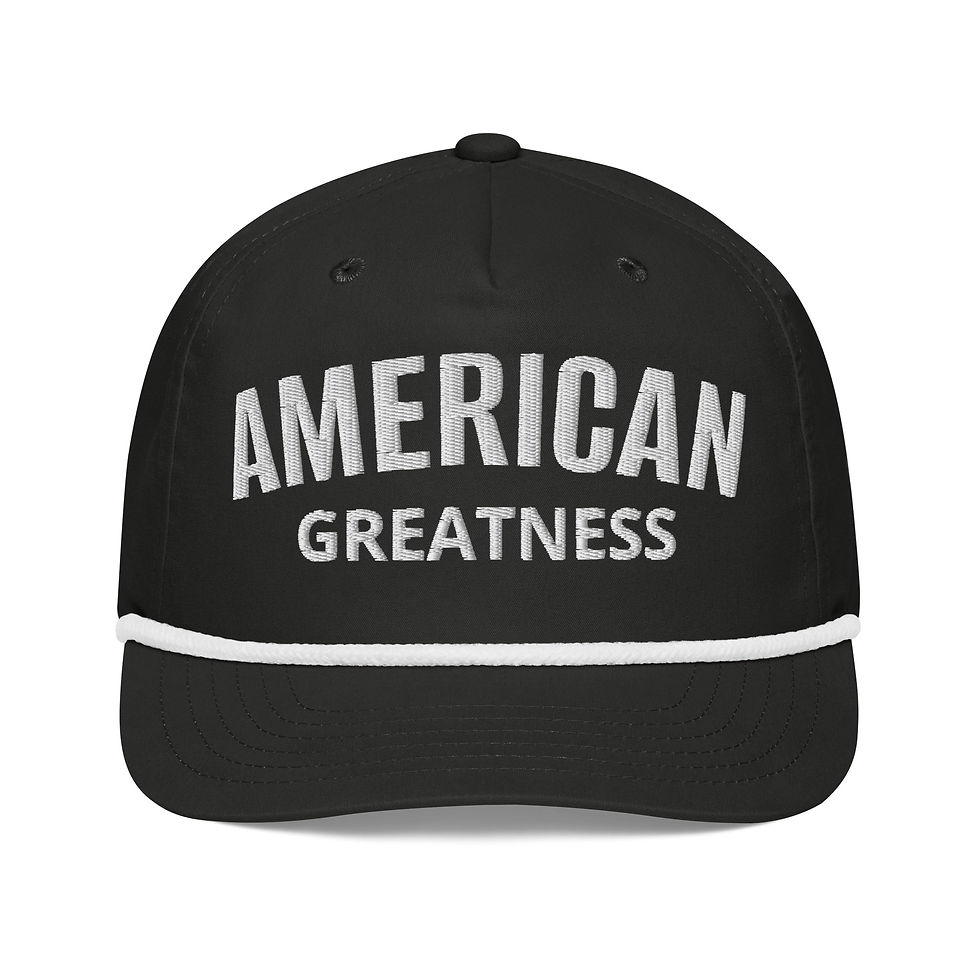 Greatness - Black Golf Rope Cap