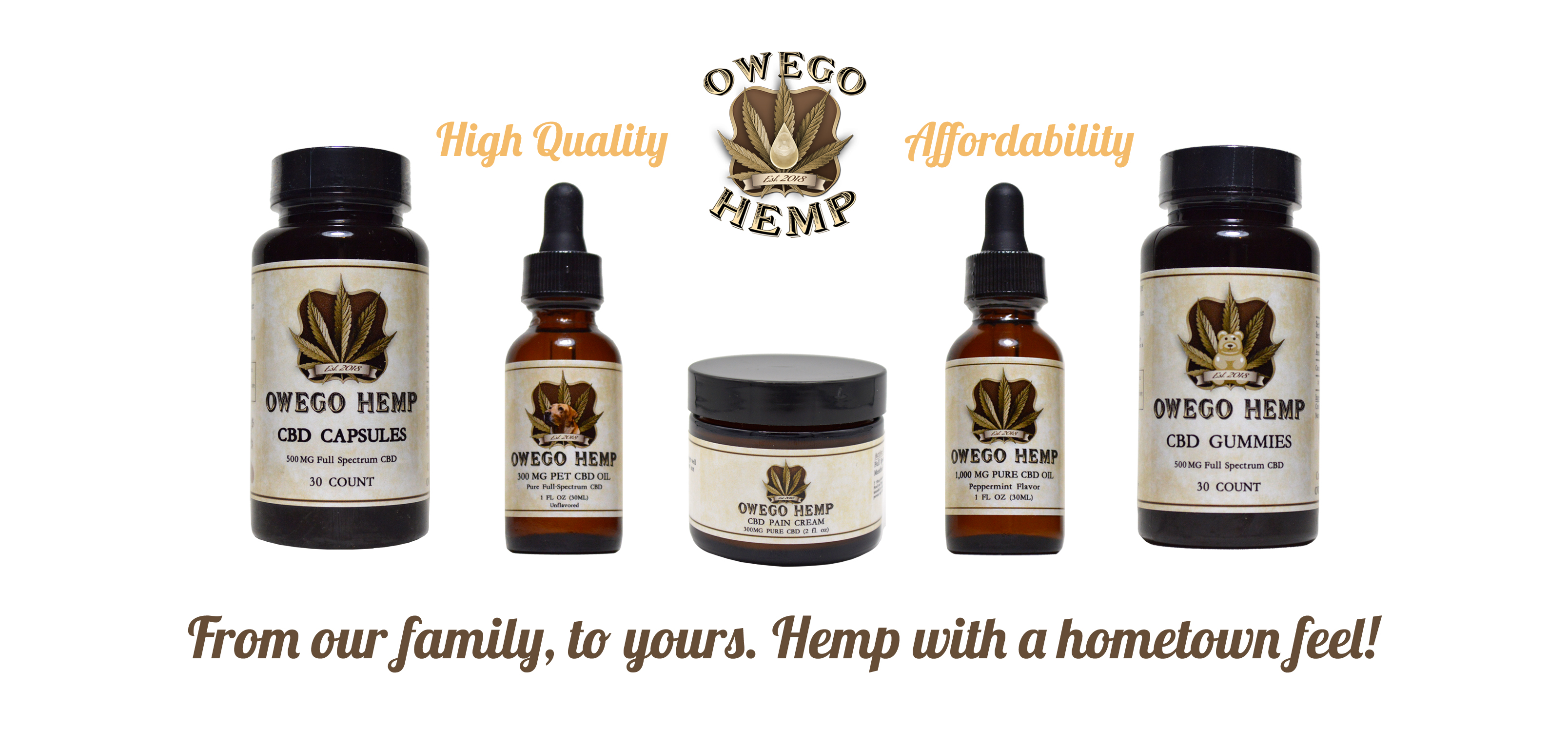 Owego Hemp CBD Oil for sale Pain Relief, Anxiety, Sleep