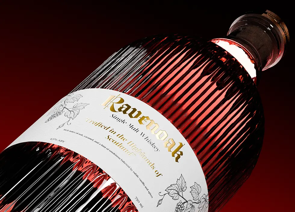 whiskey 3d product visualization, animation