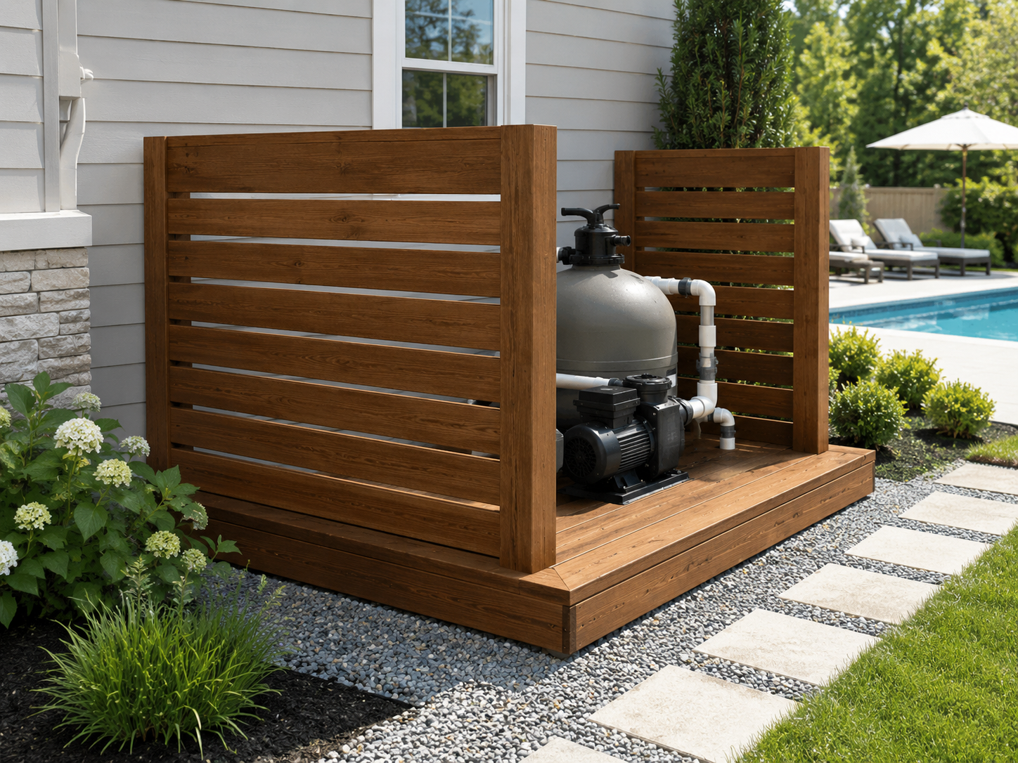 Pool Pump Stand / Housing: priced as shown, customization available below