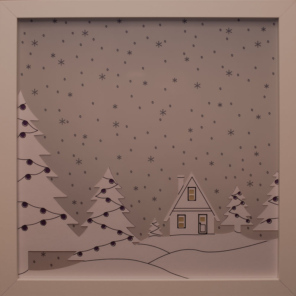 Thumbnail: Christmas Tree Scene Light Box