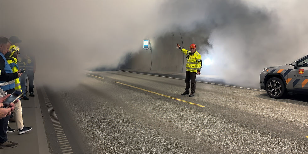 Photo: Emergency Response Exercise - E16 Vangstunnelen