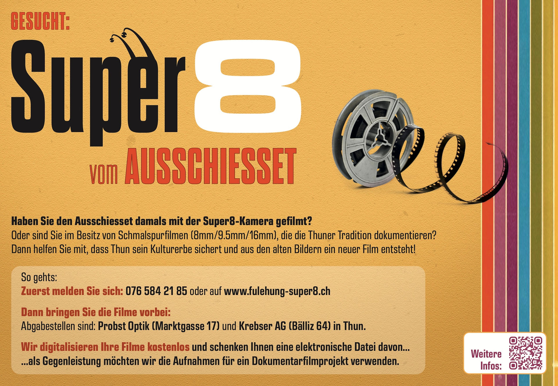 Flyer und Plakat, gestaltet von Reto Kernen