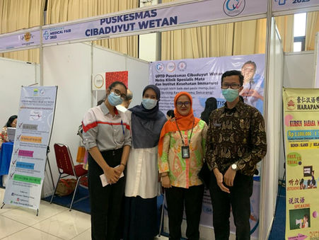 Bandung Medical Fair : Kerja sama UPTD Cibaduyut Wetan dan Netra Klinik Spesialis Mata