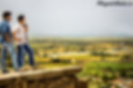 If the weather is good, views from even halfway up the climb on Bhongir are extremely good
