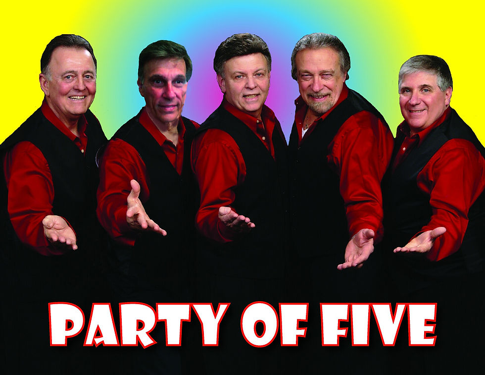 Party of Five Acappella Doowop - Sunday, April 12th at 3-6PM