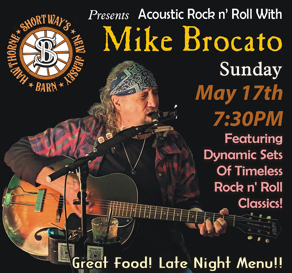 Mike Brocato - Sunday, May 17th - 7:30PM