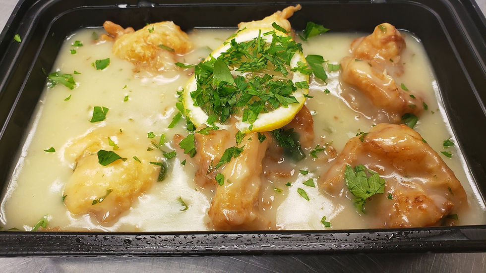 Thumbnail: Shrimp Francese with Jasmine Rice and Roasted Broccoli