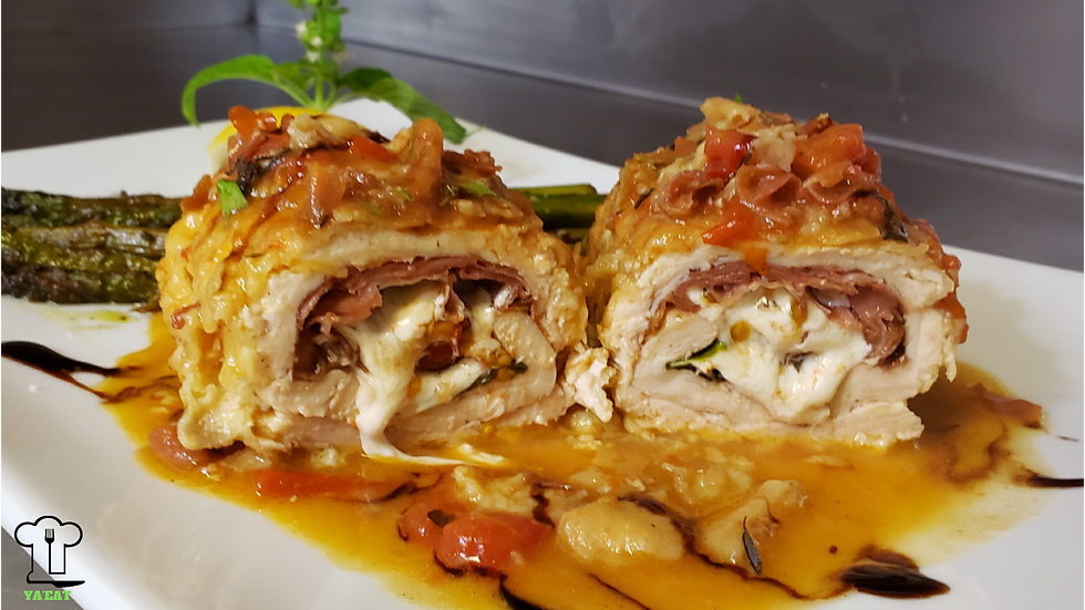 Ya'Eat Caprese Stuffed Chicken