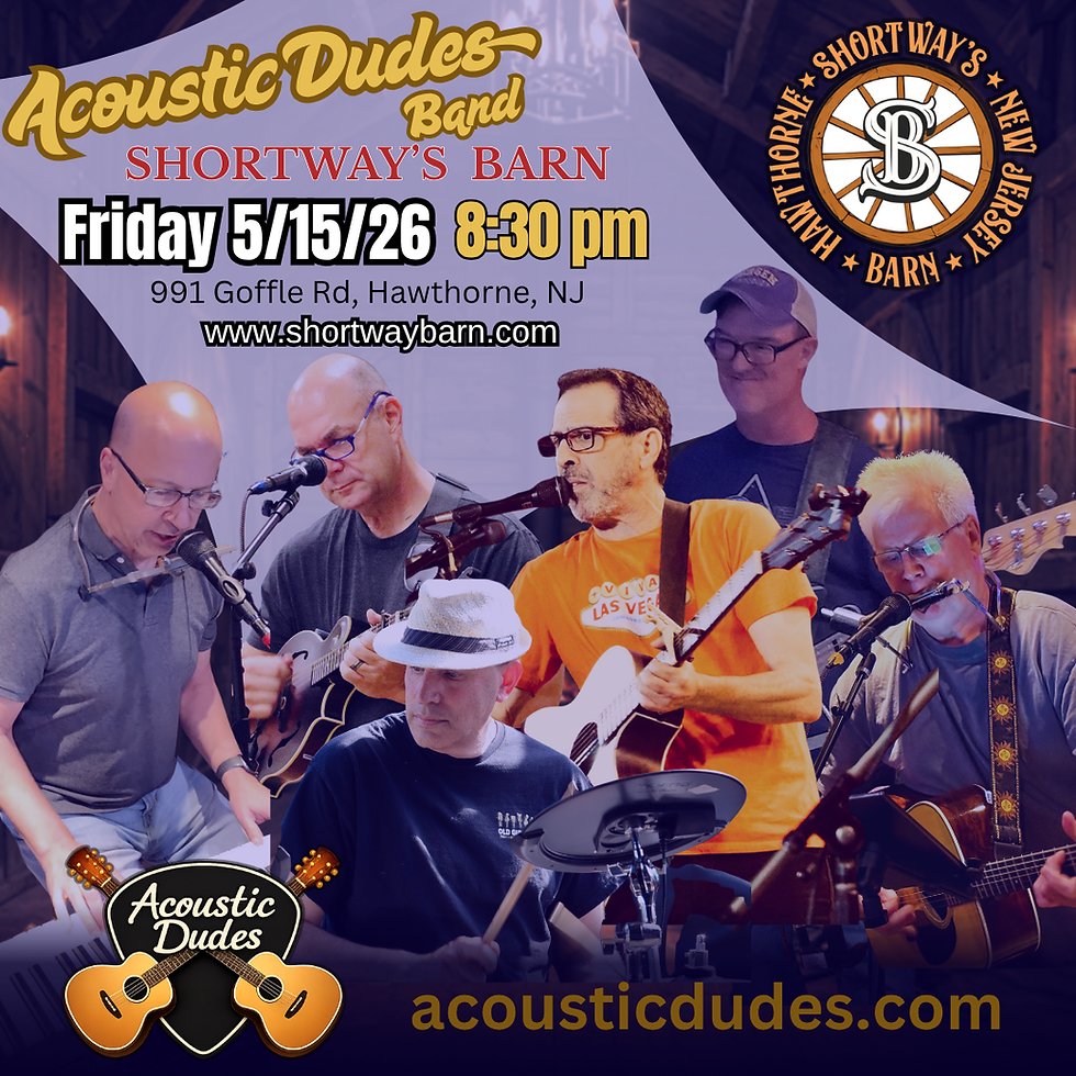 Acoustic Dudes Live - Friday, May 15th, 8:30 PM