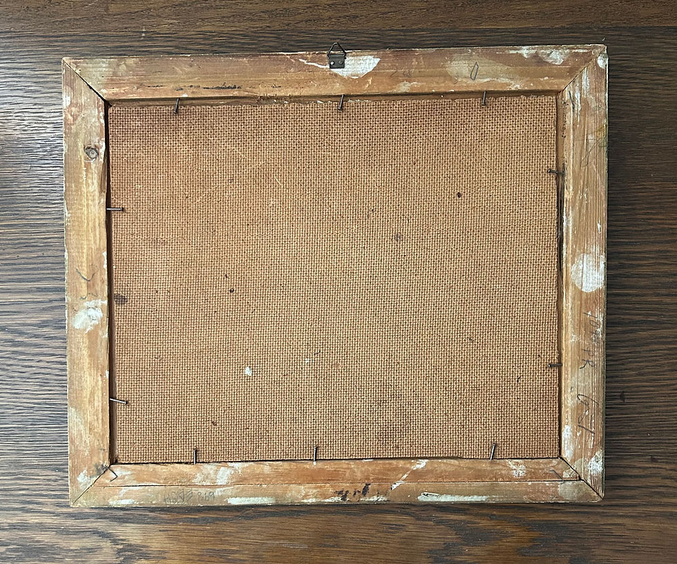 Thumbnail: Pair of Vintage Signed Oil Paintings in Ornate Gilt Frames