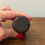 Thumbnail: Antique Turned Wood Spice Shaker, Apothecary Jar, or Needle Case